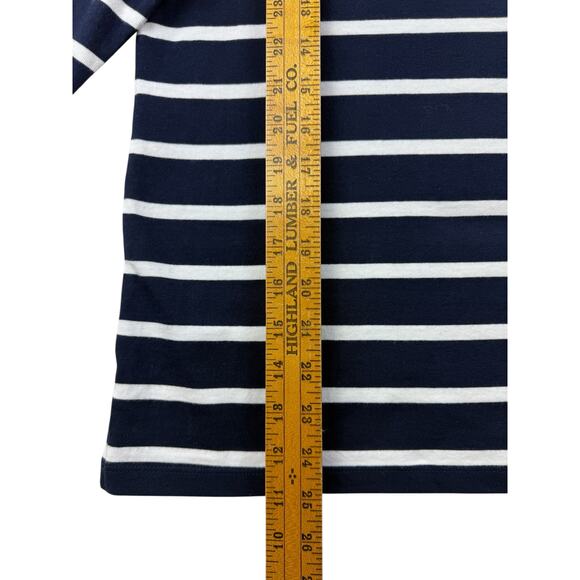 Talbots Top Stripe Pearl Embellished Cotton Bateau Neck 3/4 Sleeve Womens XLP - Picture 11 of 11